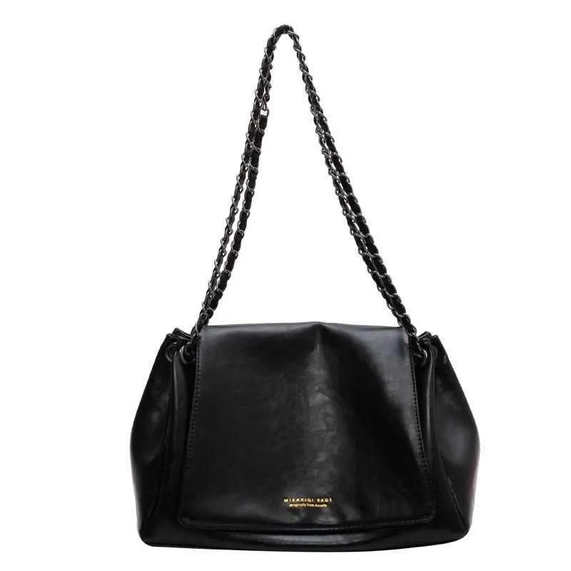 MOODS Retro Tašky přes rameno Pro Ženy 2023 Designová Kabelka Elegantní Řetízek Měkká PU Kůže Velká Kapacita Crossbody Messenger_voghion.com