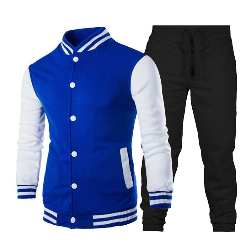 Neues personalisiertes Baseballtrikot für Herren im Herbst und Winter, Set mit Strickjacke und Slim Fit-Jacke, sportlicher Trend_voghion.com