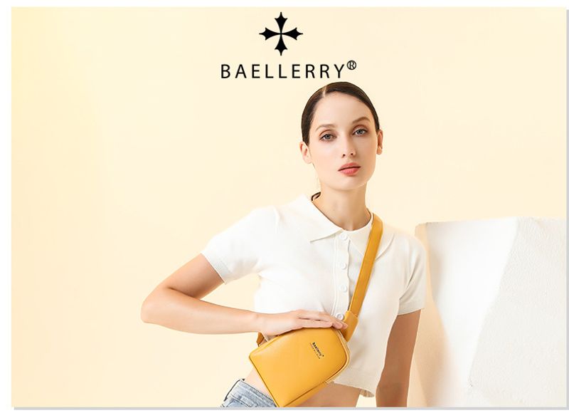 Baellerry nouveau sac messager à double fermeture éclair pour femme de style coréen, sac de téléphone portable simple et polyvalent, vente en gros_voghion.com