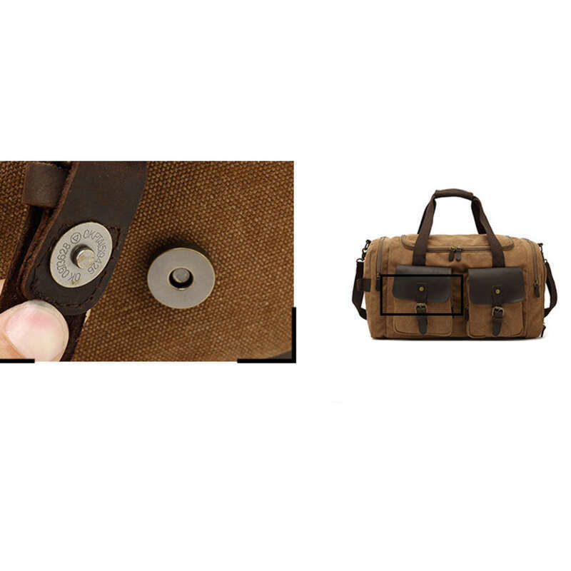 Bolsa de gimnasio para yoga de gran capacidad con equipaje de techo, ideal para viajes largos y cortos, con lona para móvil y diseño de caballo loco._voghion.com