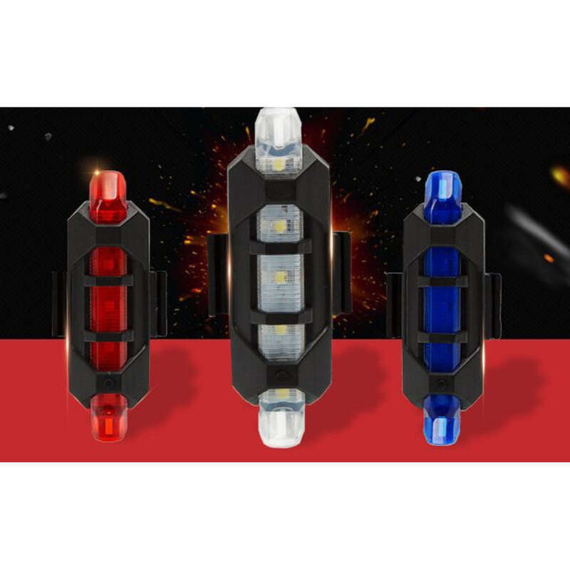 Velosipēda USB uzlādes elektriskais nakts kalnu velosipēds, āra riteņbraukšanas aprīkojums, aizmugurējie aizmugurējie lukturi, brīdinājuma gaismas_voghion.com