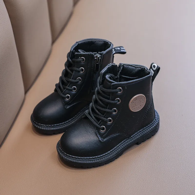 Kinder Mode Casual Kleinkind Jungen Mädchen Herbst Winter Leder Littlesprouts Stiefel Kinder Laufschuhe Sport Schnee Schuhe Größen_voghion.com