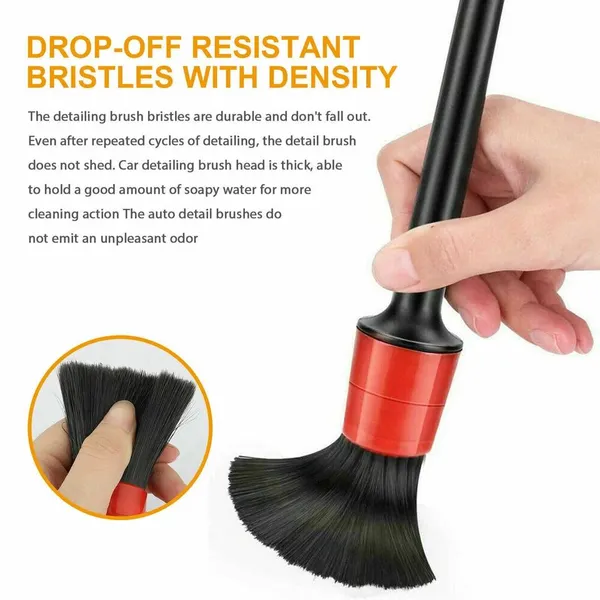 Kit de brosses de detailing pour nettoyage auto et accessoires_voghion.com