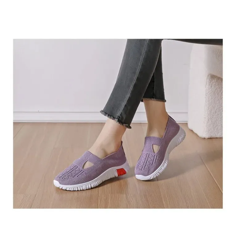 Orthopädische Schuhe für Damen, Stoff, lässig, bequem, weich, atmungsaktiv, flache Tennisschuhe für Damen 240627_voghion.com