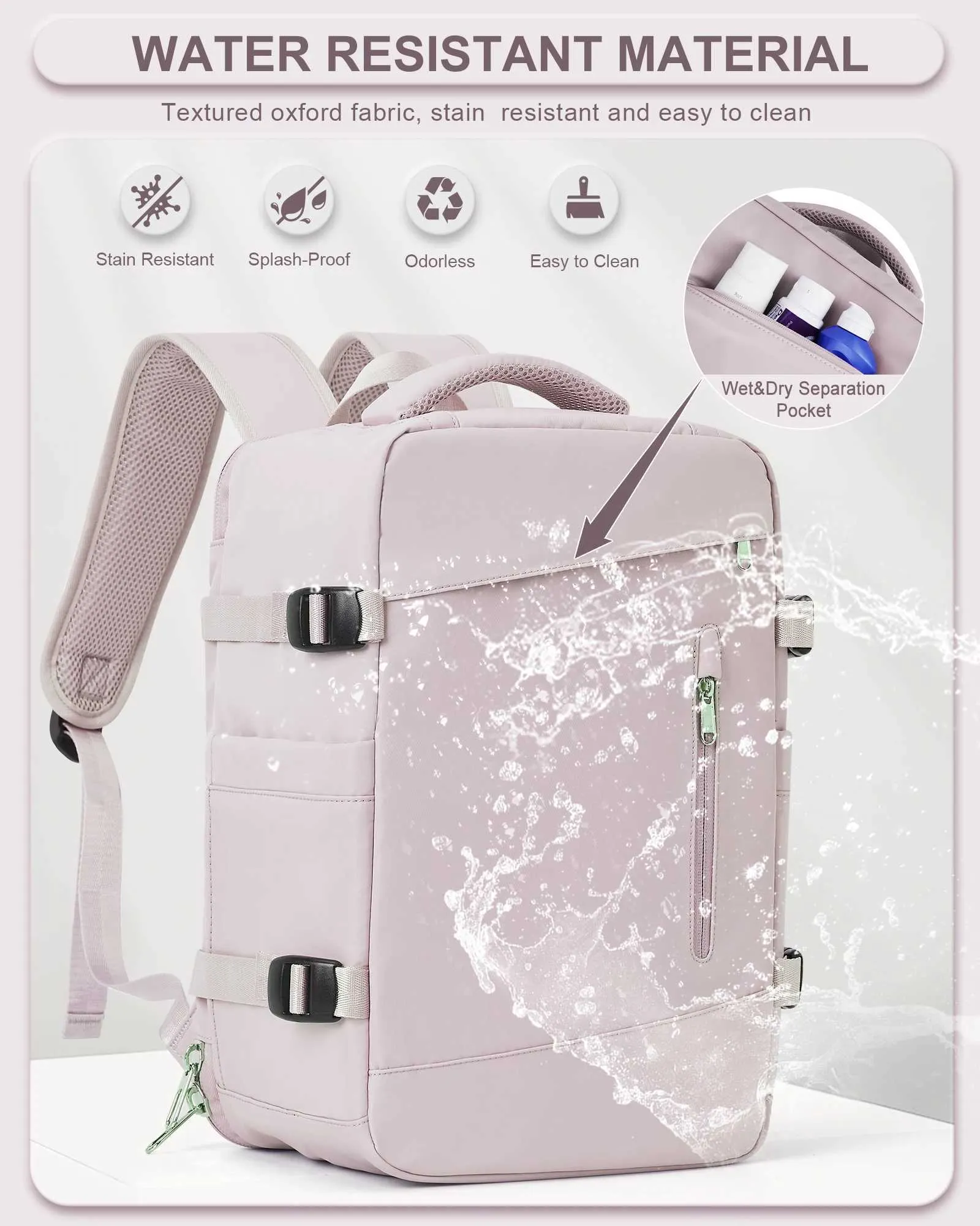 Womens Suitcase Cabin Aircraft Ryanair 40x20x25 Airplane Travel Bag Men Laotop Backpack Wizzair Carry OnC241031_voghion.com