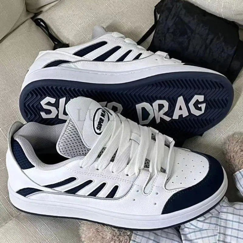 Dikke zool, ronde neus, lichtgewicht board mesh, comfortabel en ademend, modieuze casual dad-schoenen_voghion.com