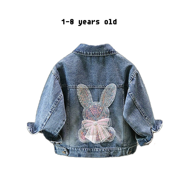 Mutter & Kinder Mädchen denim jacke frühling und herbst neue stil modische kinder frühling kleidung baby mädchen kinder kleidung kinder kleidung_voghion.com