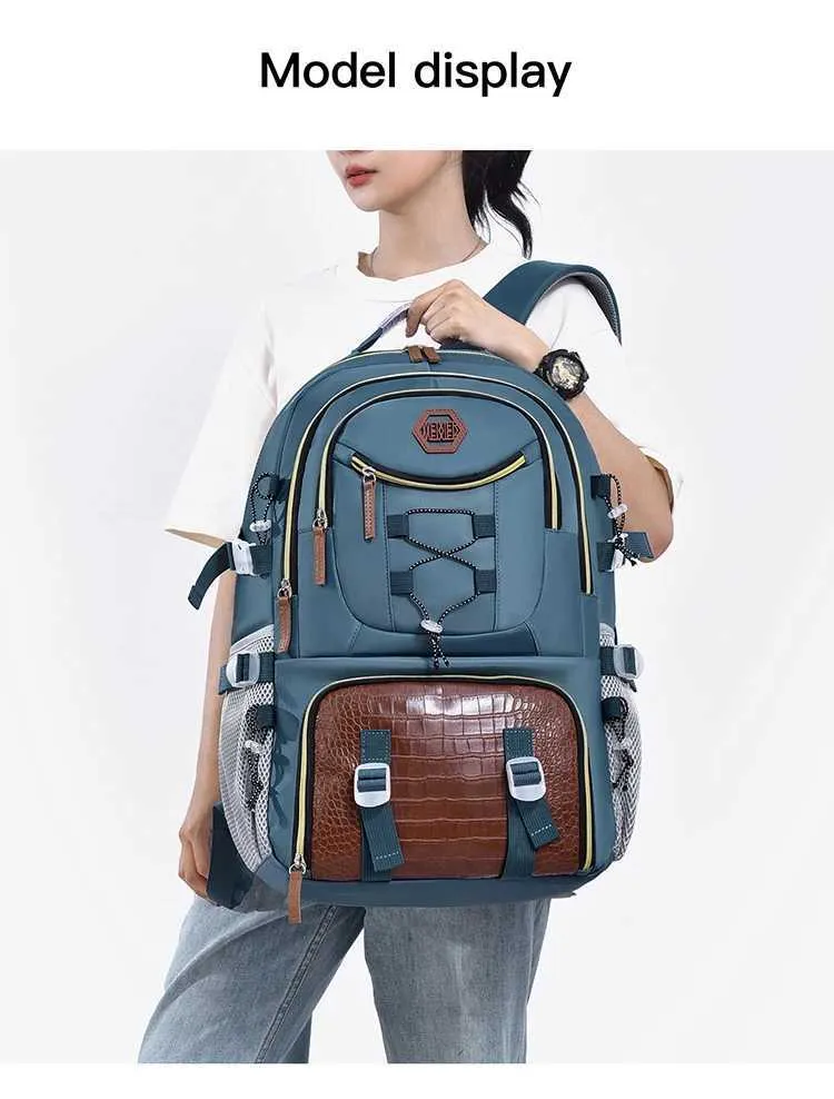 Outdoor Travel Backpack Men Women Multi-pockets Camping Shoulder Laptop School Bag Daypacks Trip Lage Storage_voghion.com
