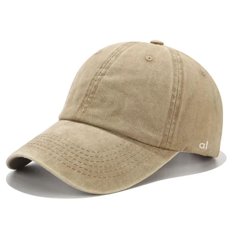 Versatile Baseball Cap Solid Color Letter Embroidered Yoga Designer Hat Spring/Summer Breathable Sunshade Trucker Hats_voghion.com