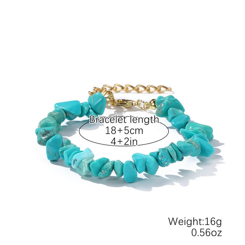 Fußkettchen Modeschmuck Böhmisches Natursteinarmband_voghion.com