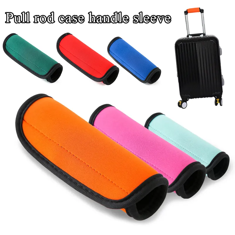 1Pc Comfort Neoprene Handle Wrap Soft Identifier Stroller Grip Protective Cover For Travel Bag Lage Suitcase_voghion.com