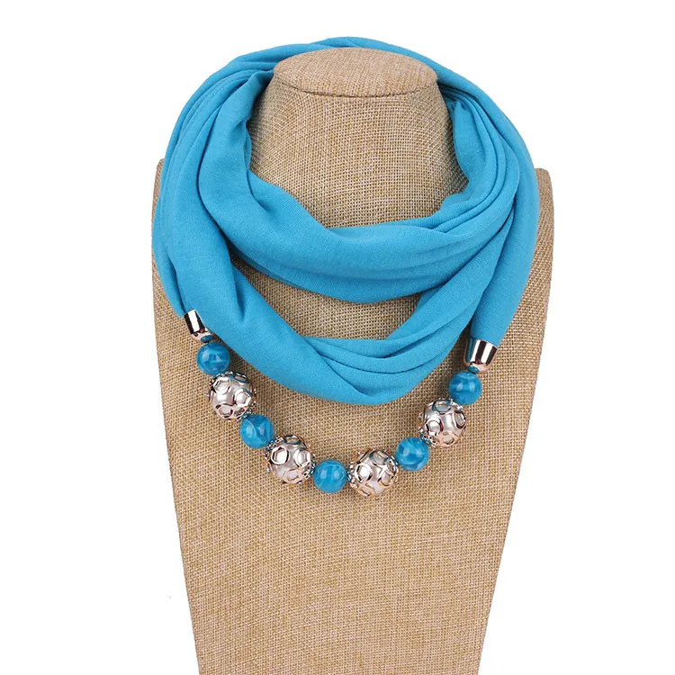 Collier simple et frais de style coréen, petit foulard en soie douce pour protection du cou et protection solaire, printemps-été pour femmes_voghion.com