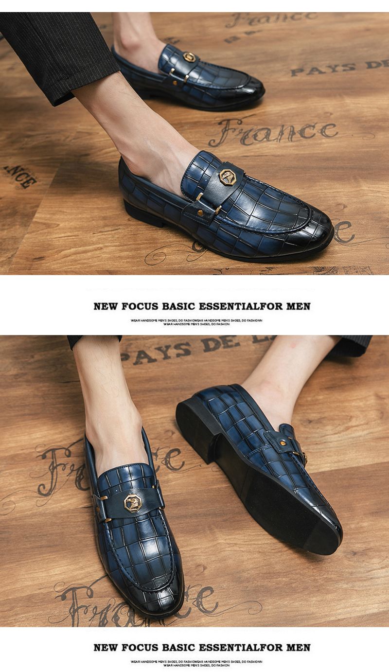 Men’s Shoes large size business men's loafers formal breathable lazy office professional leather shoes_voghion.com