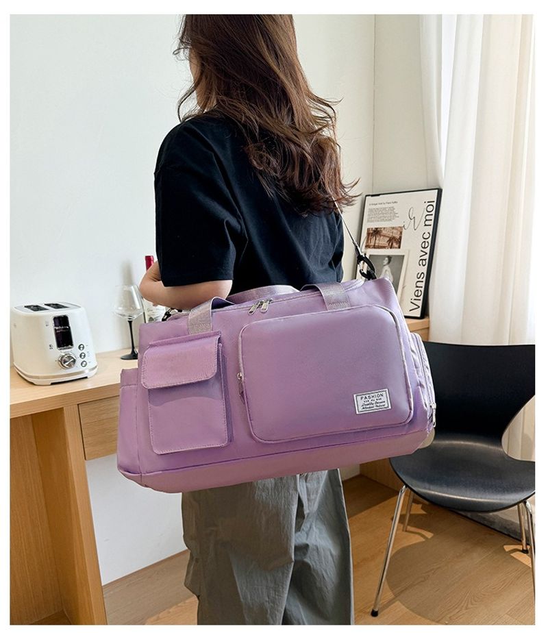 Große Kapazität Kurztrip-Tasche, Fiess-Tasche, Schwimmtraining, Yoga, Sport Trocken- und Nasstrennung, Mehrere Taschen,_voghion.com