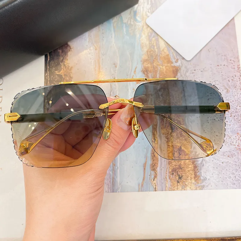 Designer Sunglasses For Men Square Double Bridge Uv Protection_voghion.com