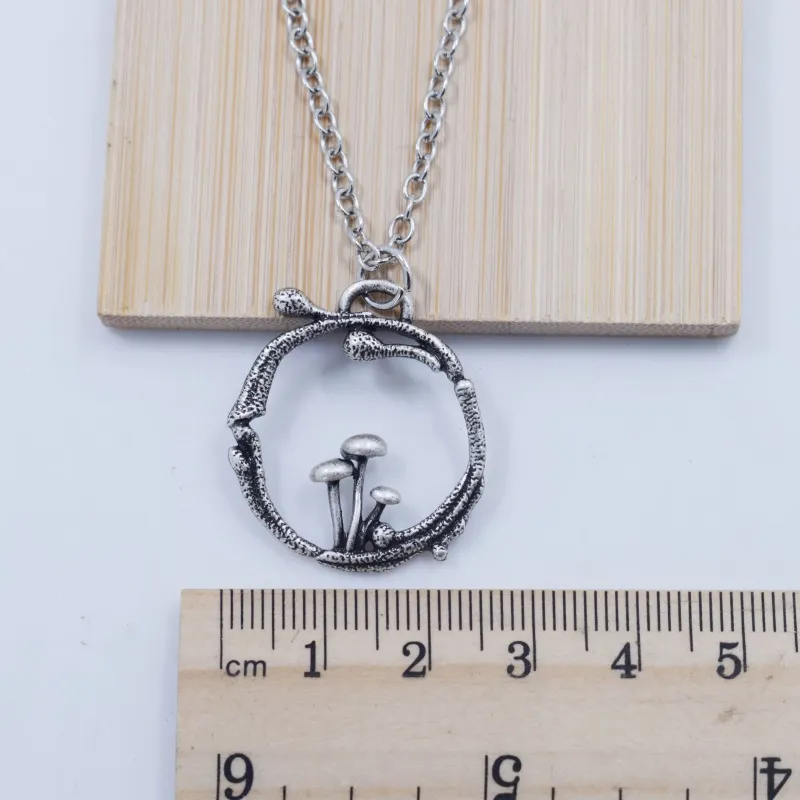 Pendant Necklaces 12pcs Lovely Sweet Metal Alloy Mushroom Necklace Women's Temperament Jewelry Friend Birthday Gifts_voghion.com