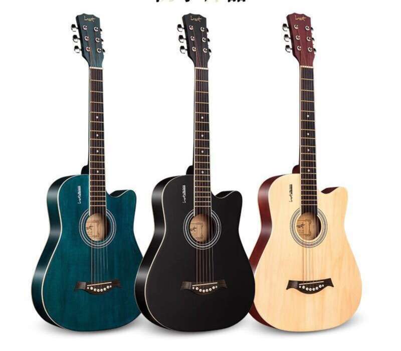[First Order Straight Down] 41 Folk Acoustic Beginner Student Self-study 38 Inch Guitar Instrument_voghion.com