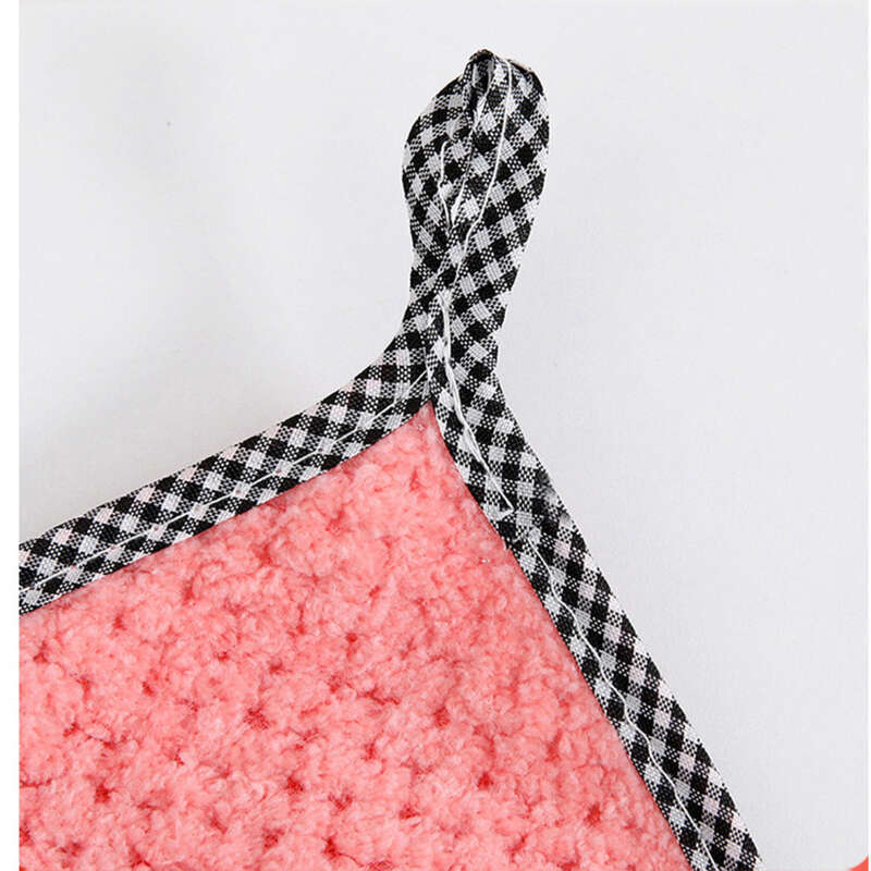 Tableware Household Kitchen Small Square Towel, Degreasing, Thickened Pineapple Lattice, Non-greasy, Absorbent, Hangable_voghion.com