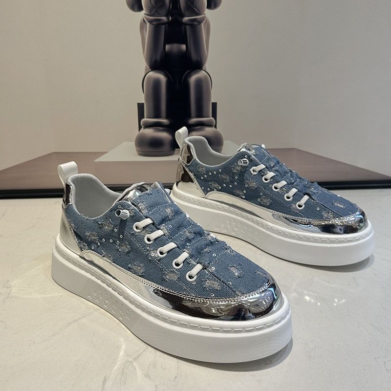 Sommer Neue Songgao Fashion Lazy mit Stoffoberflächenperforation Vielseitige Casual für Herren 2024 Trendy Board Schuhe_voghion.com