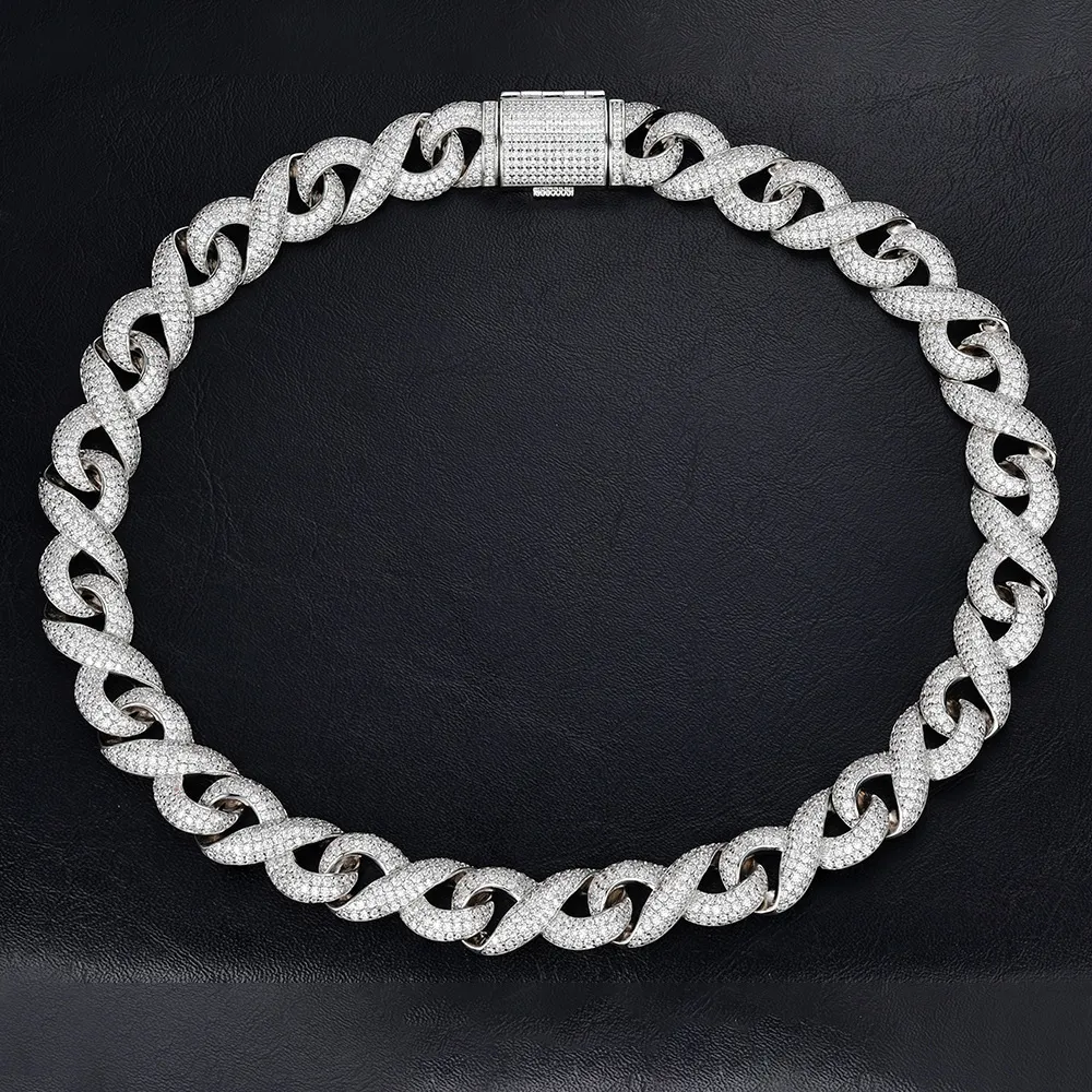 Zircone fibbia 10K 14K placcato oro 12mm Miami catena in acciaio inossidabile collana set uomo gioielli cubano link_voghion.com