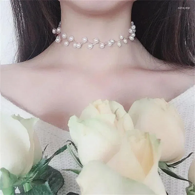 Chaînes Femmes Simple Mode All-match Femmes Collier Dentelle Collier Chaîne Coréenne Cou Bijoux Sangle Accessoires Cadeaux_voghion.com