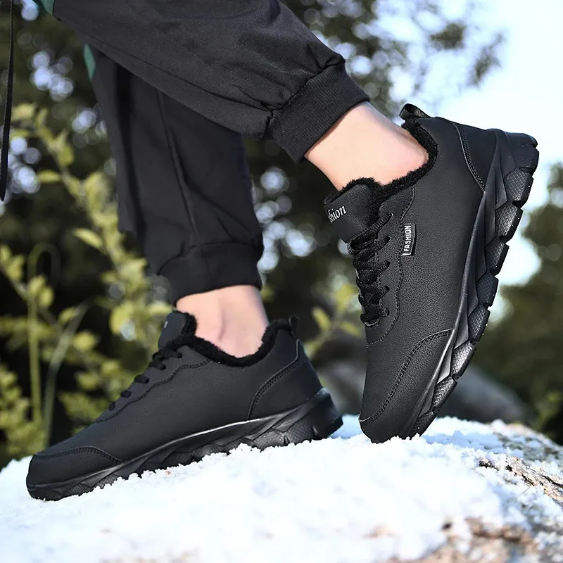 Running Leather Waterproof Durable Mens Walking Sports Shoes Atillas Racortivos Hombre 241015_voghion.com