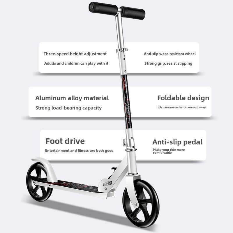 Einfach Rees, Begleet vu Gléck: Zweerad ausklappbar Scooter, e Choix fir all Alter_voghion.com
