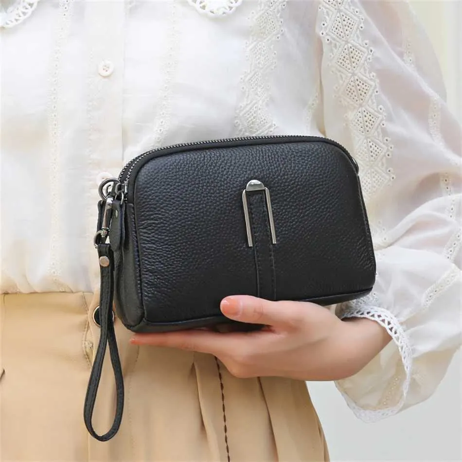 Schoudertas en clutch van echt leer voor dames_voghion.com