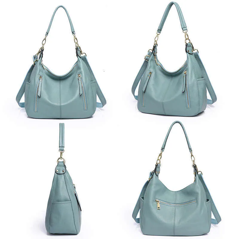 Zency Borsa a mano in vera pelle morbida di alta qualità, grande capacità, da donna, hobo, elegante, classica, a tracolla_voghion.com
