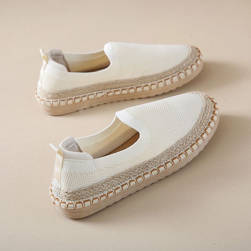 Fisherman Women 2024 summer new mesh surface breathable casual single soft sole non-slip slip-on cloth shoes_voghion.com