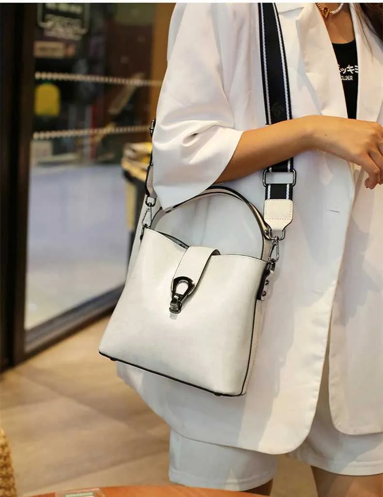 Burminsa eigenaar leren bucket tas, dames schoudertas, crossbody tas_voghion.com