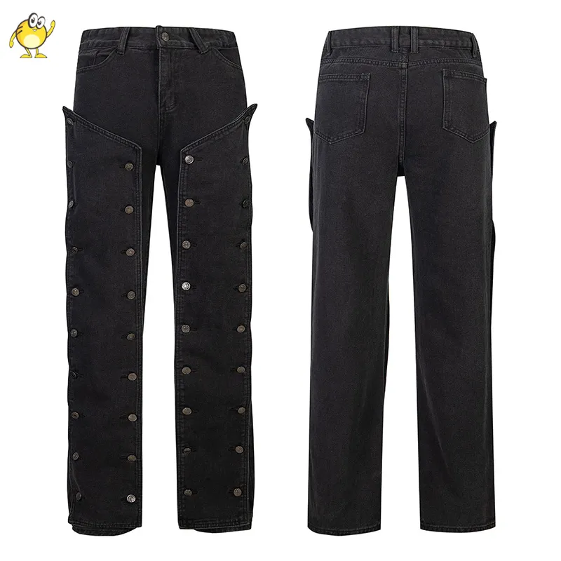 Nuovo Y/project Patchwork Lavato Jeans Pantaloni Uomo Donna Casual Pantaloni della migliore qualità_voghion.com
