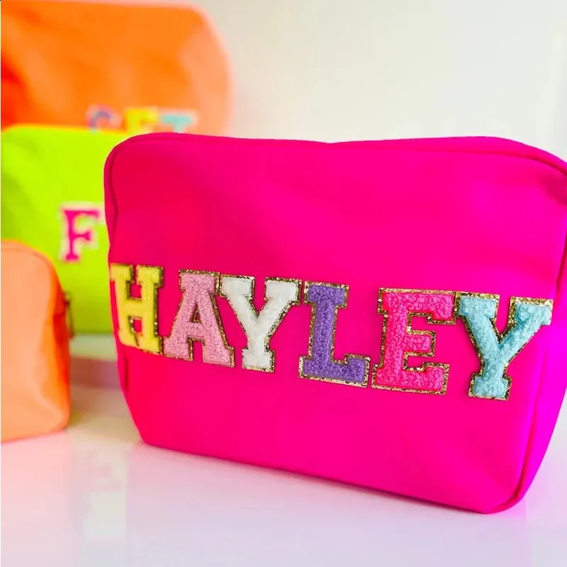 Factory Wholesale Multi Color Women Makeup Waterproof Nylon Brush Custom Pouch Cosmetic Bag 241120_voghion.com