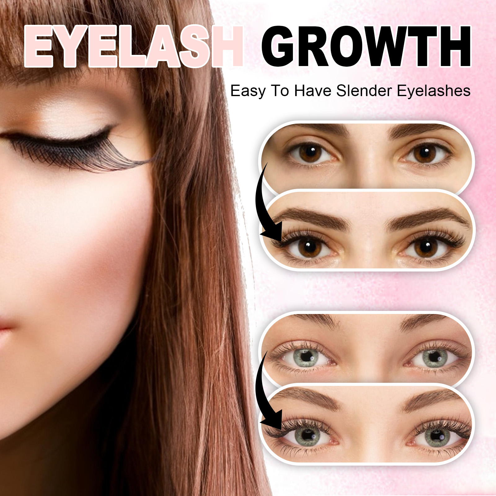 EELHOE Gentle Volumizing Mascara Ultra-Black Natural Curl Smudge-Proof Formule Met Definiërende Borstel_voghion.com