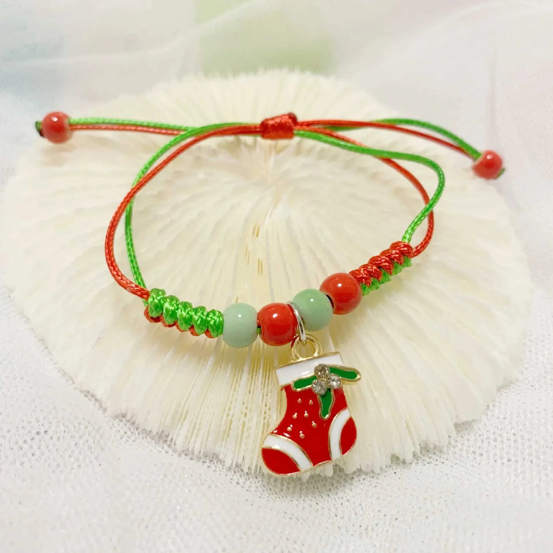 Weihnachts-armband Mit Perlen Für Damen Nikolaus Schmuckstück_voghion.com