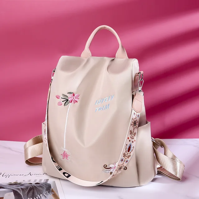 Wasserdichter Oxford Rucksack Weibliche Stickerei Rucksäcke Große Kapazität Reisetaschen Neue Schüler_voghion.com