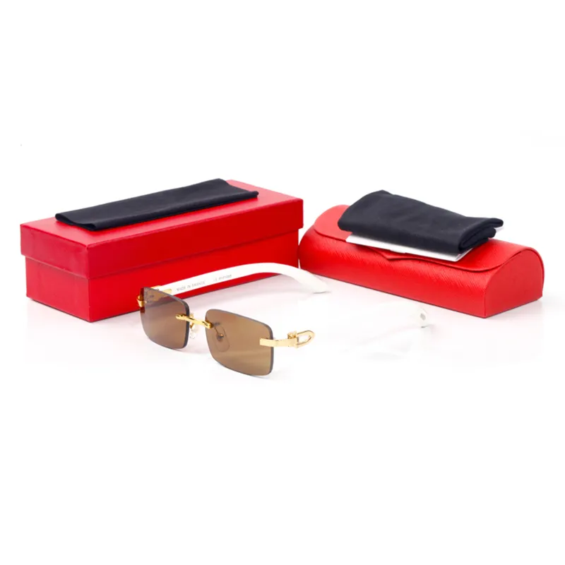 Classic Wooden Sunglasses Unisex White Series C-shaped Mahogany Gold Tea Gray Men Optical Frame Ladies Prescription_voghion.com