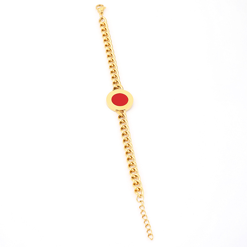 Gute Nuovo Set di Gioielli Geometrici Rotondi in Acciaio Inox con Catena Cubana, Collana, Bracciale, Orecchini e Anello per Donna_voghion.com
