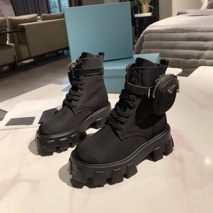 Martin Boots Rois Monolith Pocket Leather Combat Designer Hinking Nylon Brushed Ankle Boot Women High Platform Rubber_voghion.com