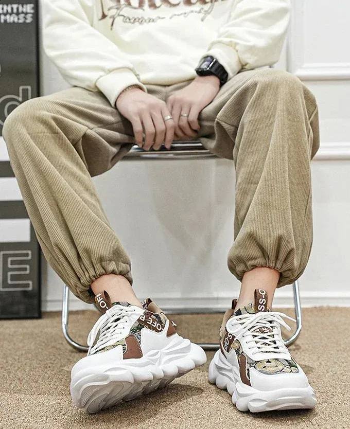 Sports Thick Platform Casual Men's Trainers For Daily Comfort_voghion.com
