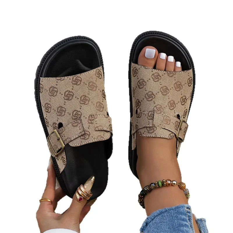 Designer Hot Slide Sandals Womens: Elegant Flower Summer Slippers For Women, Fashionable Comfort Size 35-43_voghion.com