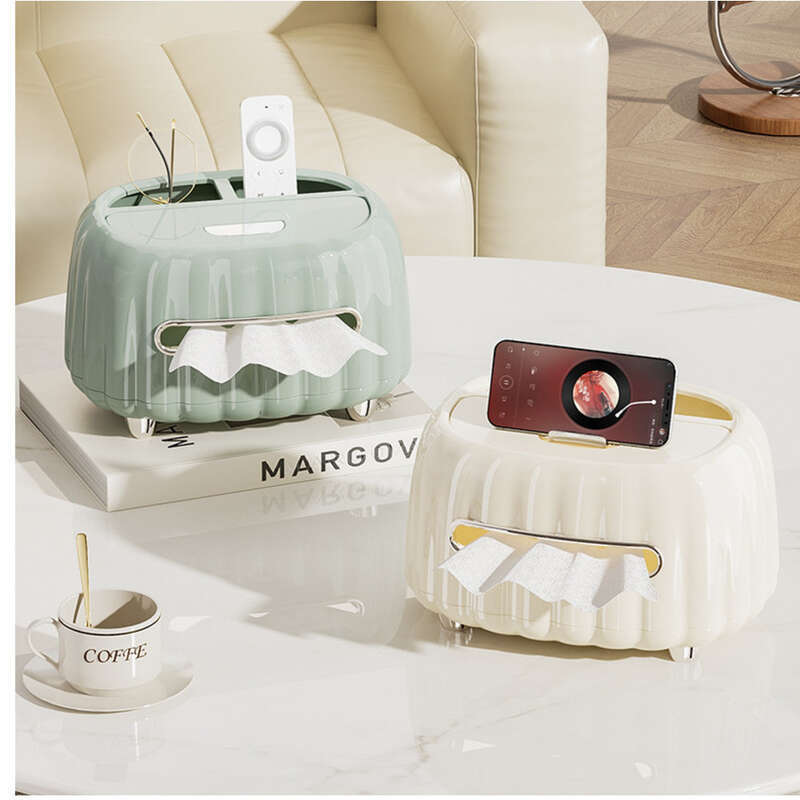 High End Home Woonkamer Koffietafel, Servet Papier Crème Wind Afstandsbediening Opbergdoos, Creatieve Tissue Box_voghion.com