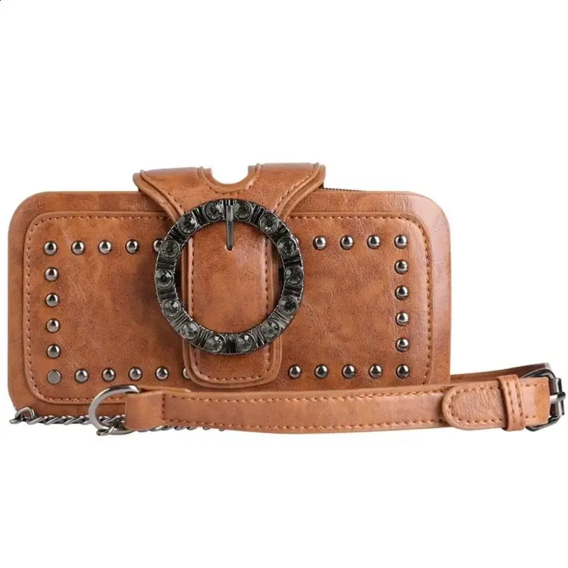 Borsa a tracolla quadrata con pochette, piccola borsa per cellulare, borsa a mano in PU per donna con tracolla a catena 240830_voghion.com