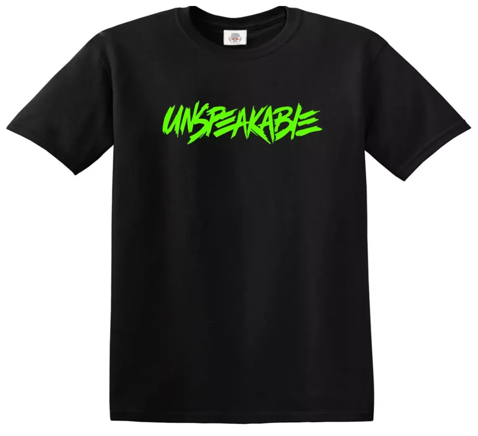 Unspeakable t-shirt voor dames en heren grappige youtuber top_voghion.com