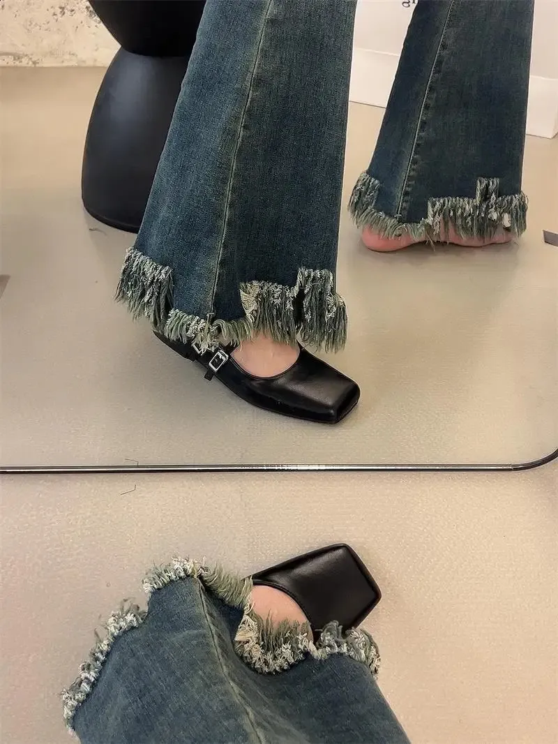 Scarpe mary jane donna basse stile temperamento coreano francese_voghion.com