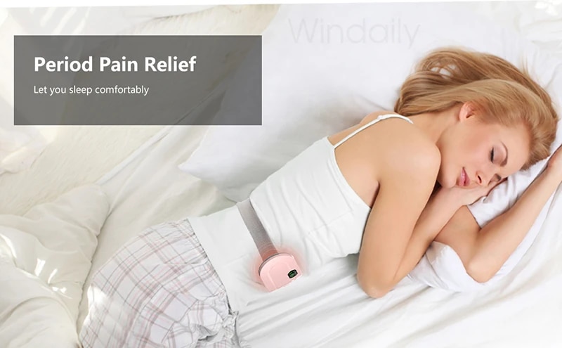 Beauty Care shop Heating Electric Menstrual Pad Smart Warm Palace Belt Abdominal Belly Vibration Massager Period Pain Relief Wa_voghion.com