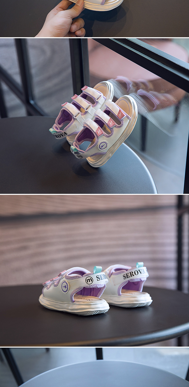 2024 Summer New Colored Sandals for Beach Shoes, Boys' Sports Sandals, Middle and Large Children's Lightweight Shoes_voghion.com