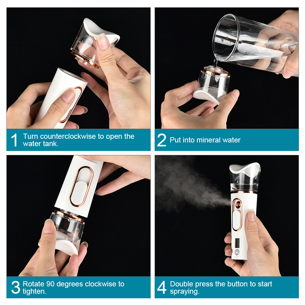 Nano Sprayer Portable Automitic Sanitizer Atomizer Mini Steam Cold Spray Bullet Bottle Health Care Disinfectant Atomization Tool_voghion.com