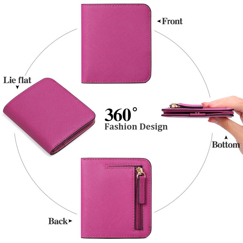Neue ultradünne Damen-Kurzbrieftasche mit mehreren Funktionen, koreanische Version der einfachen PU-Münze_voghion.com