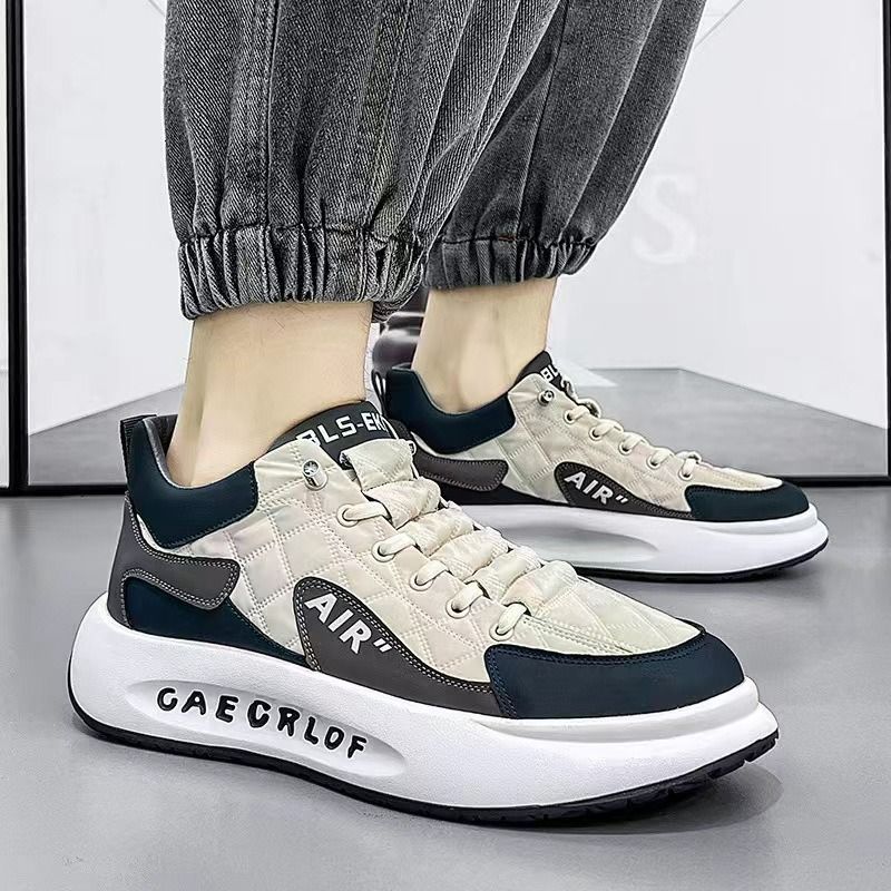 Men's Fashion White Platform Shoe 2024 New High Quality Male Sneakers Bathable Casual Shoes For Men Atillas De_voghion.com